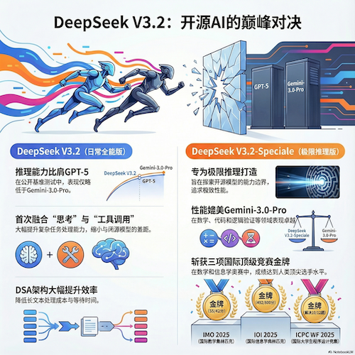 DeepSeek V3.2发布详细图解